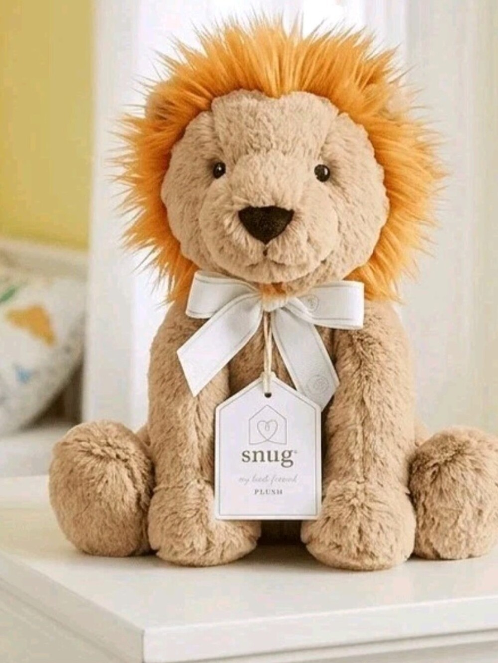 NEW Plush Lion by Snug - Super Soft Baby Toy Stuffed Animal Brown Orange 10"